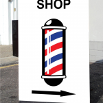 Barbers Pavement Sign