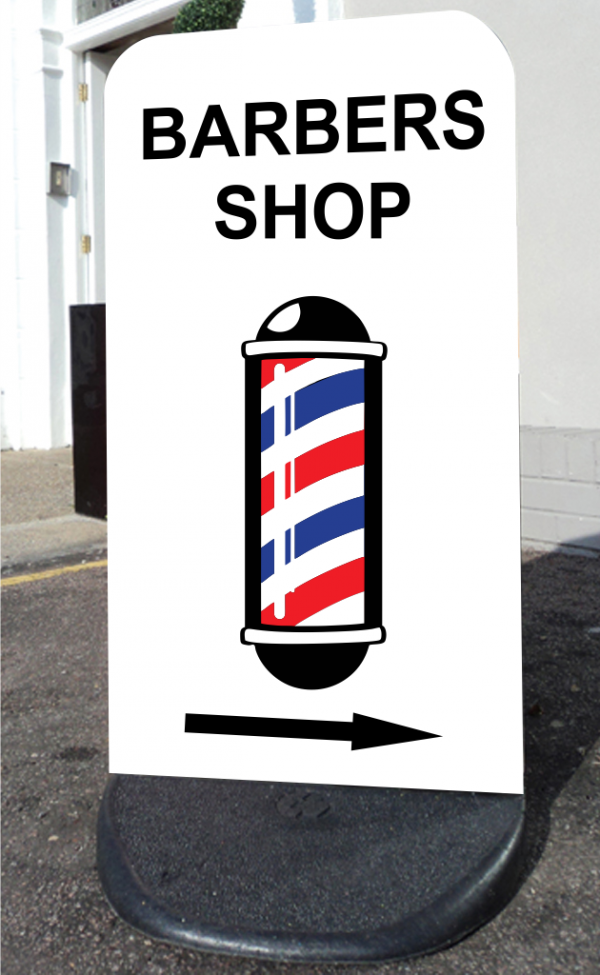 Barbers Pavement Sign