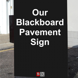Blackboard Pavement Sign