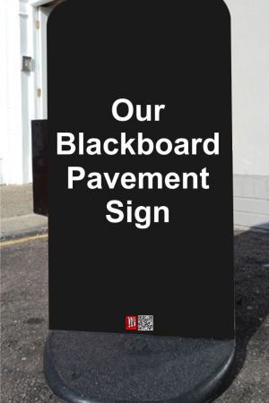 Blackboard Pavement Sign