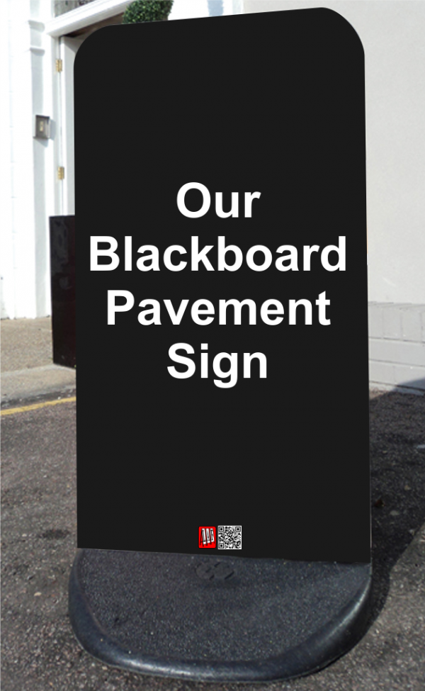 Blackboard Pavement Sign